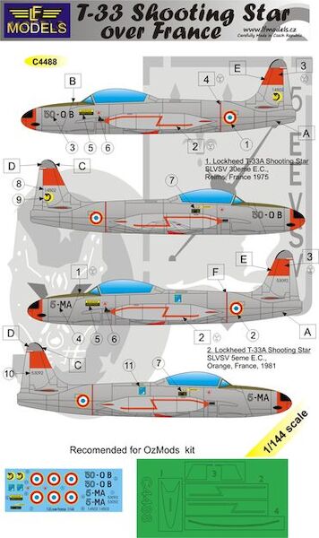 Lockheed T33 Shooting Star over France C4488