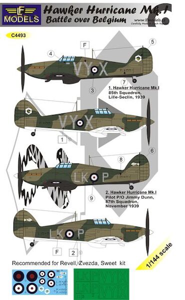 Hawker Hurricane MK1 Battle over Belgium C4493
