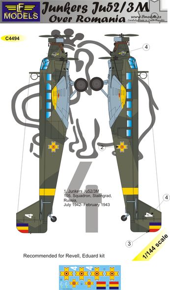 Junkers Ju52/3M over Romania  C4494