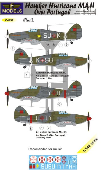 Hawker Hurricane MKII over Portugal Part 1  C4497