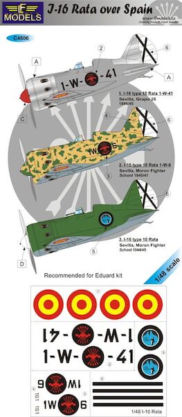 Polikarpov I-16 rata over Spain C4806