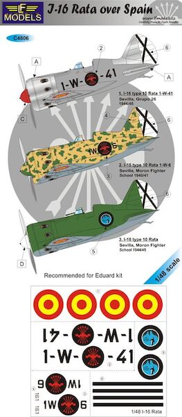 Polikarpov I-16 rata over Spain  C4806