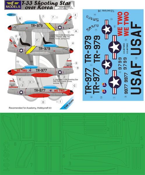 Lockheed T33 Shooting Star Over Korea  C48101