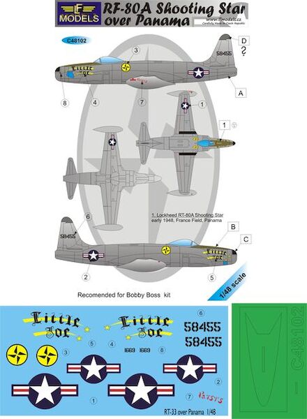 Lockheed RF80A Shooting Star Over Panama C48102