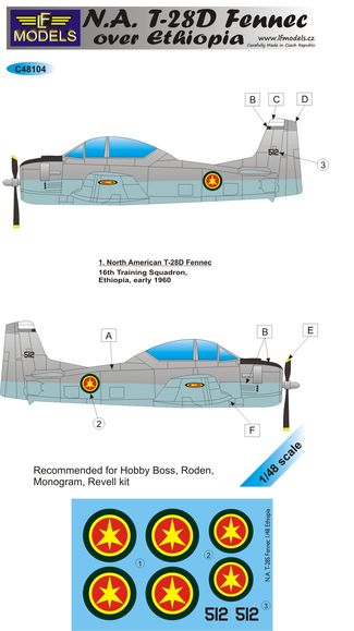 NA T28D Fennec over Ethiopia  c48104