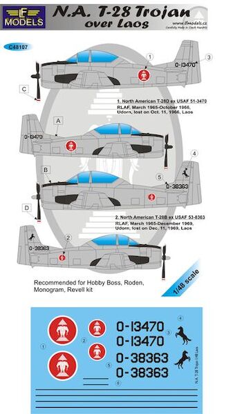 NA T28 Trojan over Laos  c48107