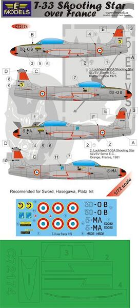 Lockheed T33 Shooting Star over France  c48108