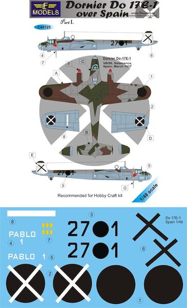 Dornier Do17E-1 over Spain part 1  c48125