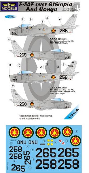 F86F Sabre over Ethiopia and Congo  c48127