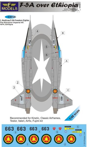 F5B Freedom Fighter over Ethiopia  c48128