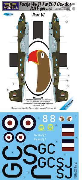 Focke Wulf Fw200 Condor (RAF)  c48134