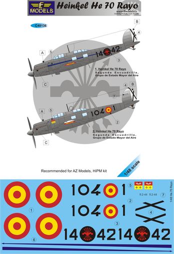 Heinkel He70 Rayo (Spanish Service) c48136