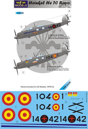 Heinkel He70 Rayo (Spanish Service)  c48136