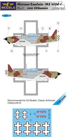 Morane Saulnier MS406 over Lithuania  c48138