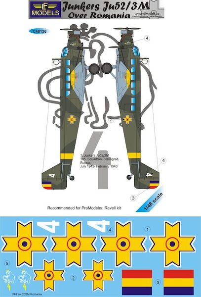 Junkers Ju52/3m over Romania  c48146