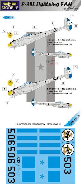 Lockheed P38 Lightning (Fuersa Aerea Hondurena) c4815