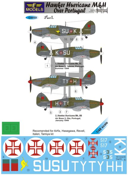 Hawker Hurricane MKII over Portugal C48151