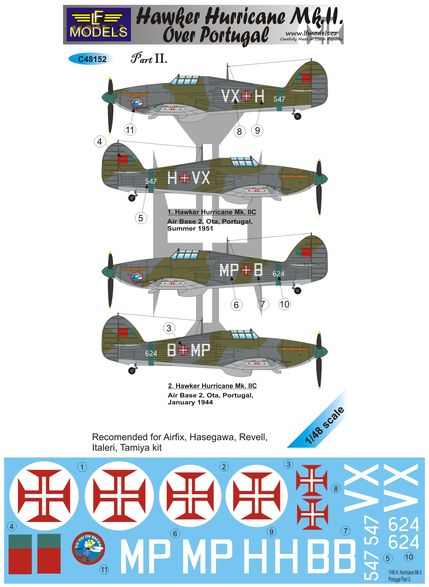 Hawker Hurricane MKII over Portugal MKII  C48152