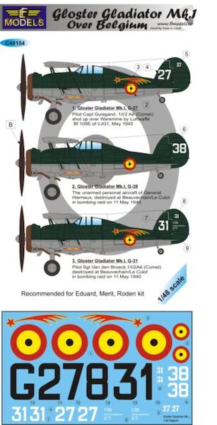 Gloster Gladiator MK1 over Belgium c48154