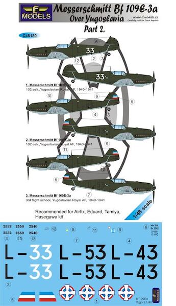 Messerschmitt BF109E-3 over Yugoslavia part 2  C48180