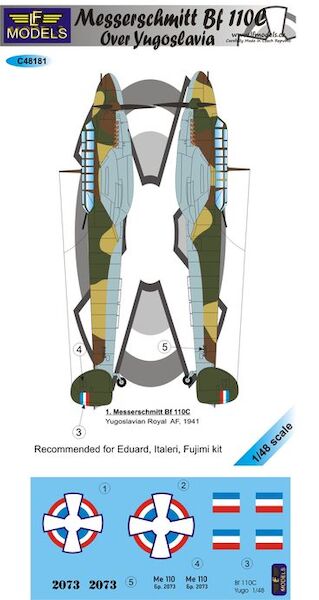 Messerschmitt BF110C over Yugoslavia  C48181