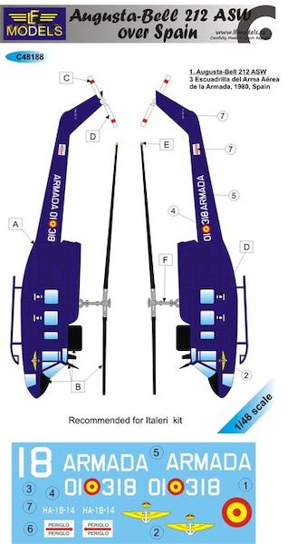 Augusta Bell AB212ASW  over Spain  C48188