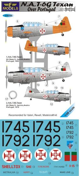 N.A. T6G Texan over Portugal C48196