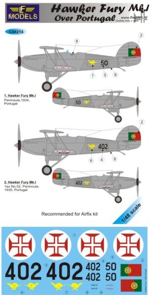 Hawker Fury MkI over Portugal c48214