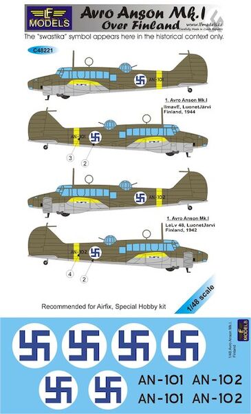 Avro Anson MK1 over Finland c48221