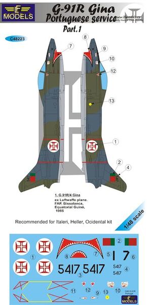 Fiat G91R Gina in Portugese service part 1  c48223