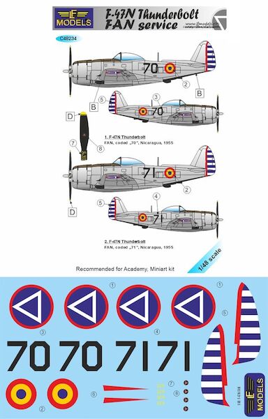 Republic F47N Thunderbolt in FAN - Nicaraguan Service  c48234