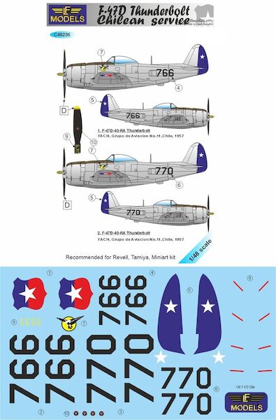 Republic F47D Thunderbolt in Chilean Service  c48236