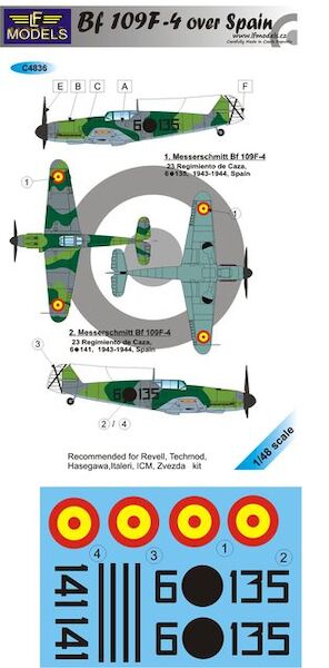 Messerschmitt BF109F-4 over Spain  c4836