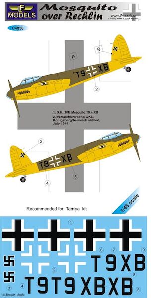 Mosquito over Rechlin  c4858