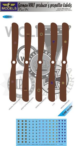 German WWI Propeller producer labels part 4 (Integral, Wolf, Garuda, LVG, Imperial) c4859