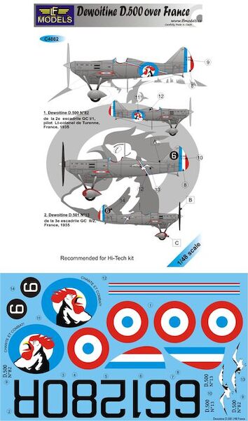 Dewoitine D500 over France  c4862
