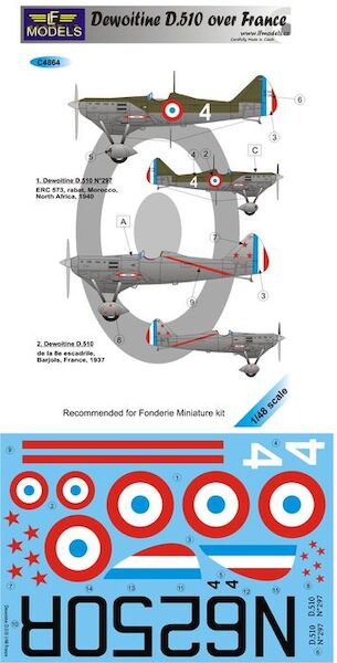 Dewoitine D510 over France c4864