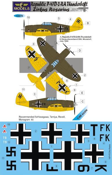 Republic P47D-2RA Thunderbolt Zirkus Rosarius  c4870