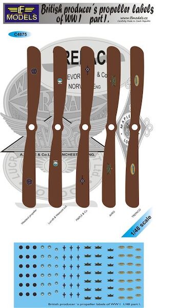 British Producers propeller labels of WW1 part 1  c4875