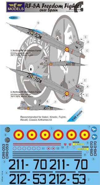 RF5A Freedom Fighter over Spain  c4883