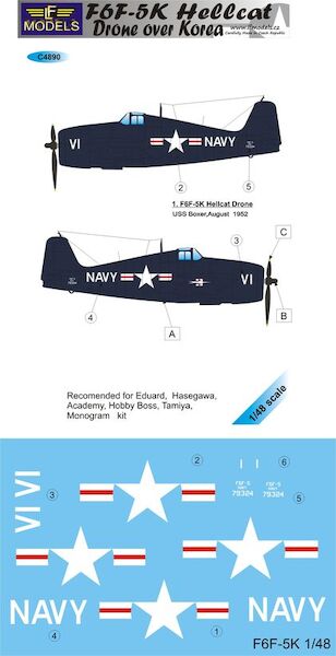 Grumman F6F-5K Hellcat drone over Korea  c4890