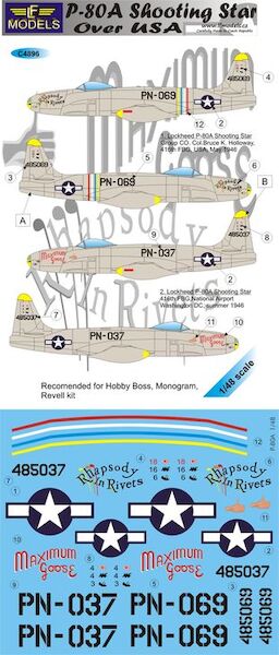 Lockheed P80A over USA  C4896