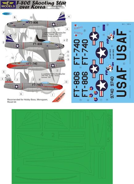 Lockheed F08C Shooting Star over Korea  C4897