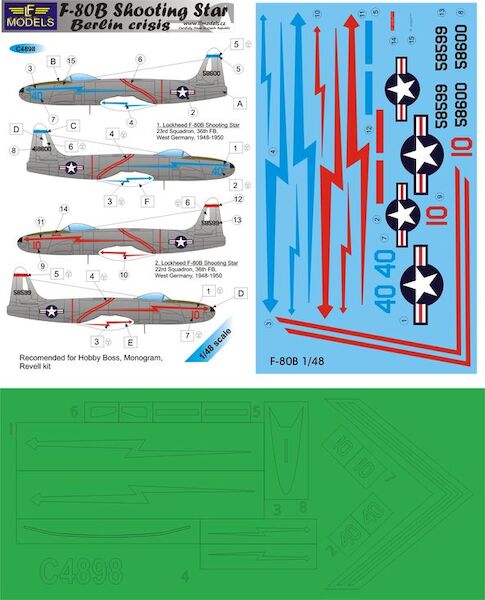 Lockheed F80B Shooting Star Berlin Crisis C4898