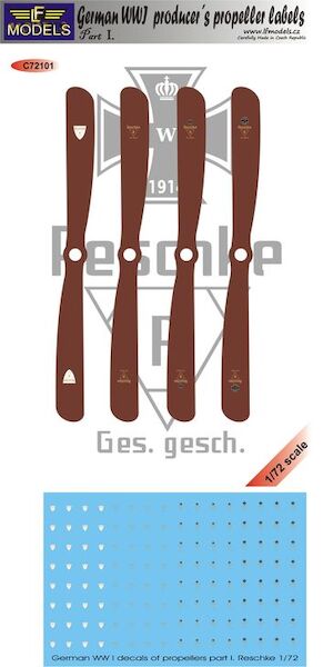 German WWI Propeller producer labels part 1 (Reschke)  c72101