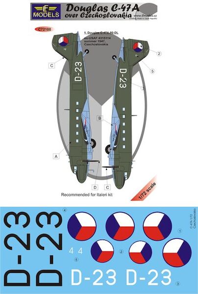 Douglas C47A over Czechoslovakia  c72108