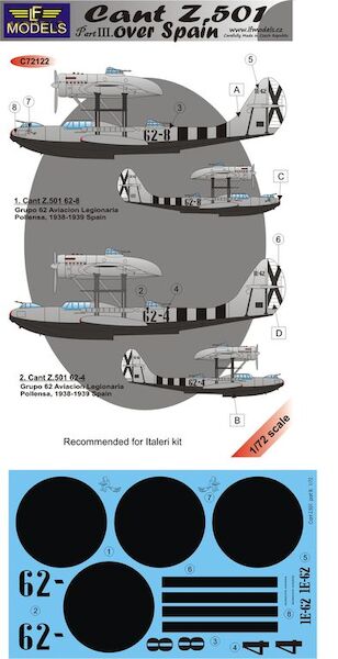 Cant Z501 Gabbiano over Spain part 3  c72122