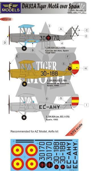 DH82a Tiger Moth over Spain  c72132