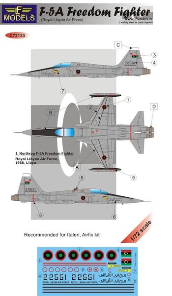 F-5A Freedom Fighter over Libya  c72133