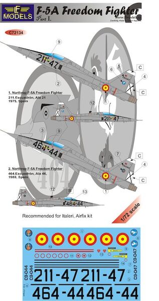 F5A Freedom Fighter over Spain part I.  c72134